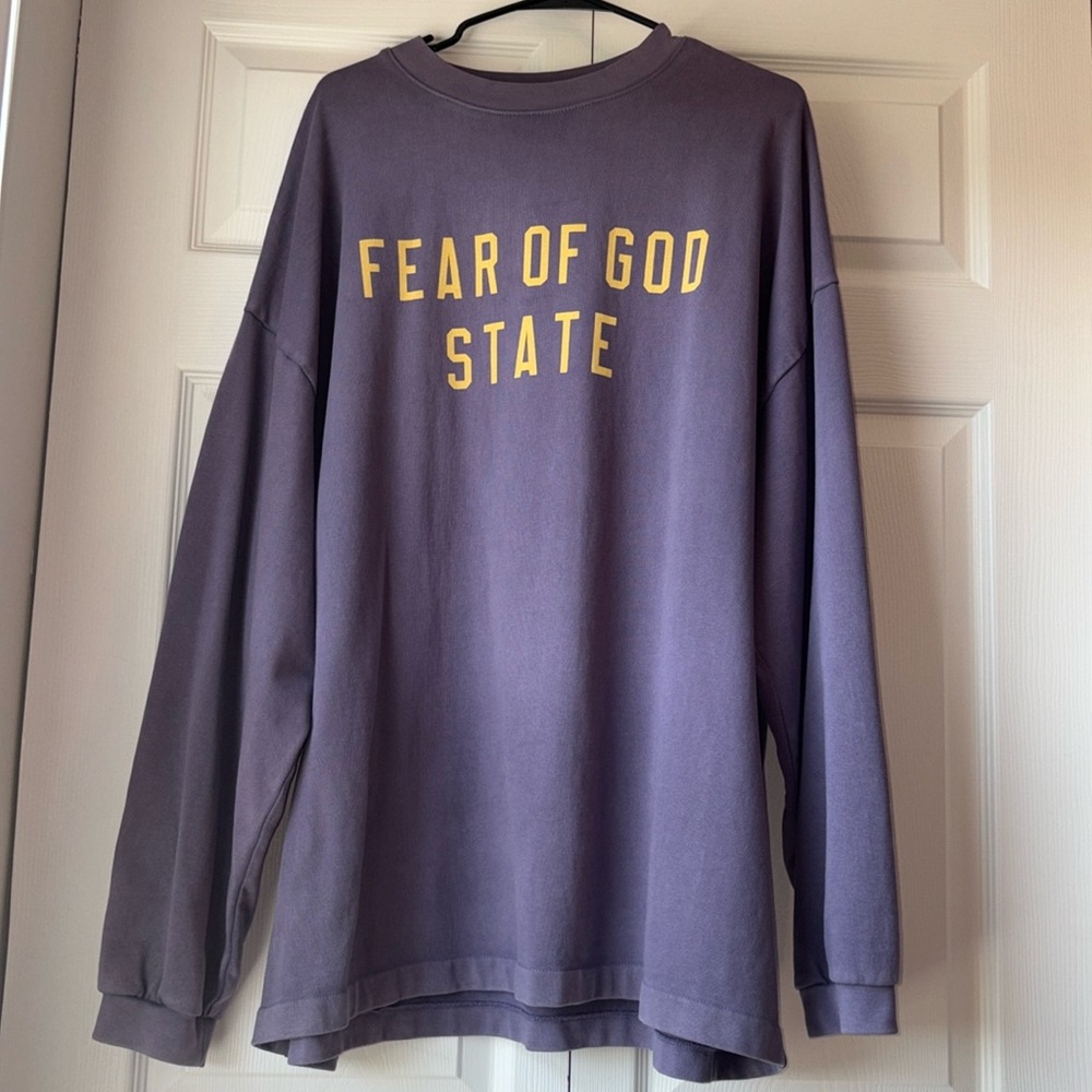 ESSENTIALS oversized FEAR OF GOD longsleeve shirt